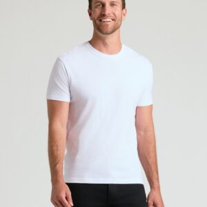 Classic White Crew Neck T-Shirt