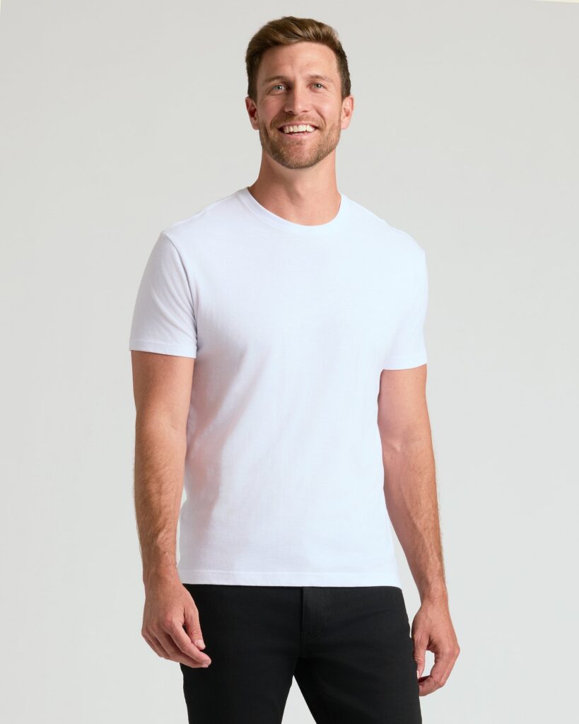 Classic White Crew Neck T-Shirt
